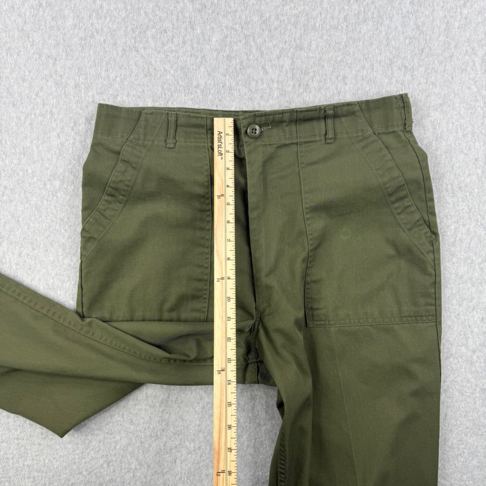 Vintage US Military Pants Fits Mens 36x30 Green OG 507 Ideal Zip Utility 80s - Picture 12 of 15